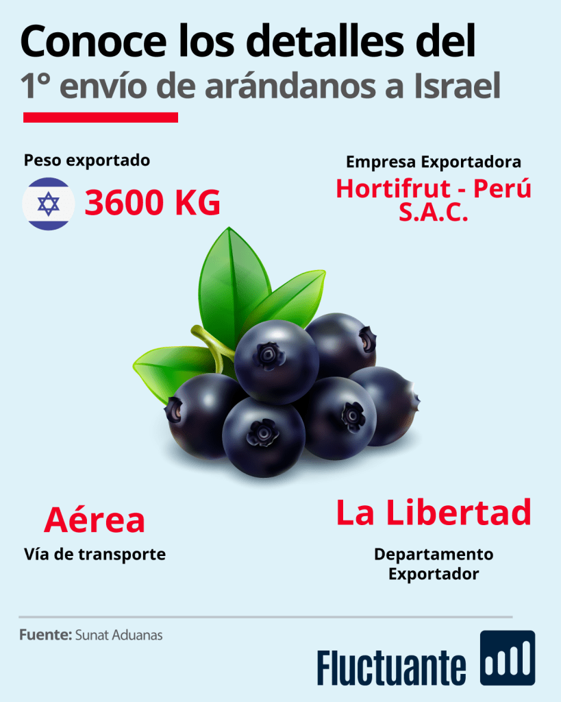 Exportacion de arandanos peruanos a Israel